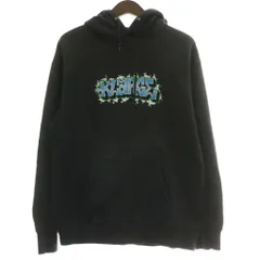エクストララージ X-LARGE EMBROIDERY GRAFFITI HOODED SWEAT パーカー スウェット 長袖 プルオーバー ロゴ 刺繍 M 黒 ブラック 101203012019 /XZ ■GY01