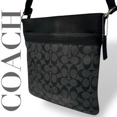 美品☆COACH コーチ☆ショルダーバッグ ボディバッグ シグネチャー PVC