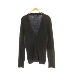 5351プールオム 5351 POUR LES HOMMES ニット カーディガン Vネック 茶 黒 /DFのサムネイル