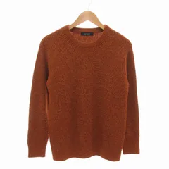 ナノユニバース nano universe クルーネックニット セーター 長袖 M オレンジ /FT ■MA