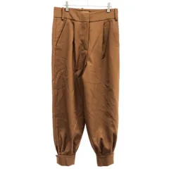 MARNI マルニ 16AW 裾ボタン 1タックウールパンツ  キャメルブラウン 40