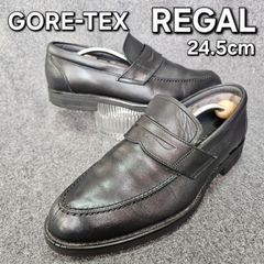 【REGAL】リーガル GORE-TEX 620R コインローファー 24.5cm 黒 メンズ 防水 撥水 ビジネスシューズ