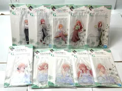 一番くじ 五等分の花嫁 五つ子ハネムーン? G賞 メモリアルアクリルスタンド 全10種コンプリートセット中野一花/二乃/三玖/四葉/五月 12/4