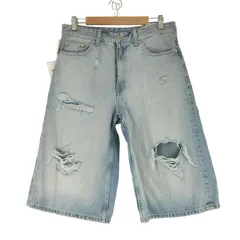 ザラ ZARA ダメージデニム バミューダジョーツ メンズ EUR：38 
