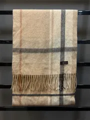 ダックス カシミア チェック マフラー 4 9