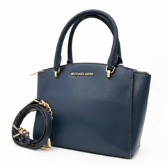 MICHAEL MICHAEL KORS マイケルマイケルコース ショルダーバッグ ハンドバッグ 2way チェーン レザー 斜め掛け クロスボディ ネイビー 紺 普段使い 通勤通学