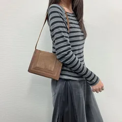 【中古】Yves Saint Laurent イヴサンローラン ショルダーバッグ ブラウン スエード レザー ヴィンテージ レディース【中古美品】HIBUOCHI VINTAGE