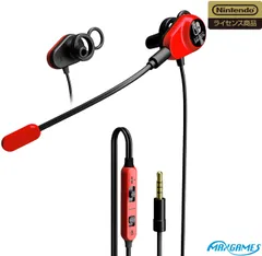 【任天堂ライセンス商品】Nintendo Switch デュアルダクトゲーミングイヤホン レッド [レッド]