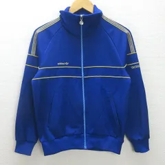 Q■アディダス/ADIDAS TCHNO BIO-FIXヴィンテージ トラックジャージ■青【 165/90 M 】80'Sレトロ/MENS/22【中古】