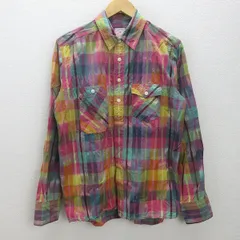 G■ビームス/BEAMS HEART 長袖シャツ/チェック柄【L】マルチカラー/men's/112【中古】■