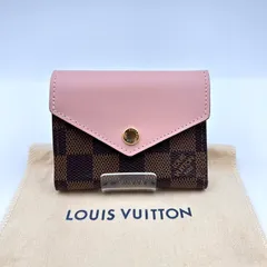 LOUIS VUITTON ルイヴィトン ポルトフォイユ・ゾエ N60167 ダミエ ローズバレリーヌ 財布 レディース 正規品