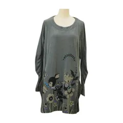 アルベロベロ OLLEBOREBLA by ALBEROBELLO ワンピース ロング丈 ぶたさん バンビモチーフ ボーダー 832362 レディース F-M13750