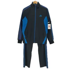 アディダス adidas CLIMALITE パフォーマンスロゴ ストライプ ジャージ セットアップ メンズ  M