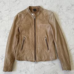 HARE シングルライダース レザージャケット ベージュ M - メルカリ