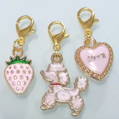 【224】ミニサイズ♡ファスナーチャーム♡3個セット アクセサリー - チャーム