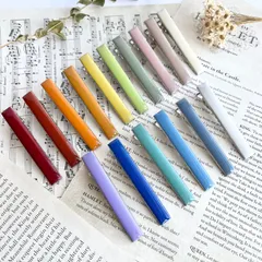 2本セット ＊ カラーパレット レジン ヘアクリップ カラーNo.1〜No.10 パステルカラー カラフル シンプル 推し活