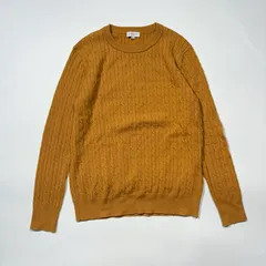 MACKINTOSH PHILOSOPHY マッキントッシュフィロソフィー ニット 長袖 ケーブル ウール イエロー M