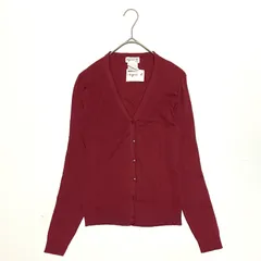 アニエスべー　レッド ボタン付き カーディガン　 サイズ3 アニエスべー レッド ボタン付き カーディガン サイズ3