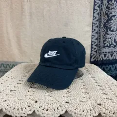 NIKE ブラック 刺繍 ロゴ ベースボールキャップ