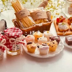 しゃちこ様専用ページ　樹脂粘土ミニチュアパン・スイーツ・フード