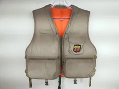 フロートフィッシングベスト　フリーサイズ（M、L相当）　ライフジャケット　アシックス　現状品 A9605A10