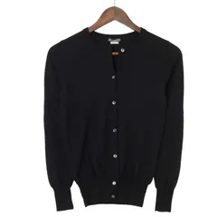 IENA イエナ 秋冬 ウール100％★ ニット カーディガン 羽織り Sz.F レディース 黒