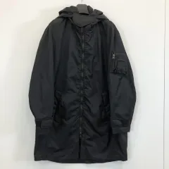 オールセインツ MA-1 ダブルジッパー イタリアン ロングパーカ 110