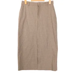 GAP ギャップ 秋冬 ストレッチ★ マイクロ チェック タイト スカート Sz.4　レディース