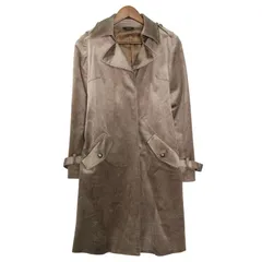 COMME CA ISM コムサイズム 秋冬 ストレッチ コーデュロイ★ トレンチコート ロング ベルト付き 裏地付き Sz.M レディース