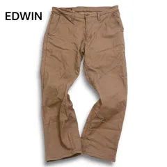 EDWIN エドウィン E43FSW WILD FIRE★ 秋冬 ストレッチ 防風 防寒 裏起毛 ヘリンボーン パンツ Sz.L メンズ バイク