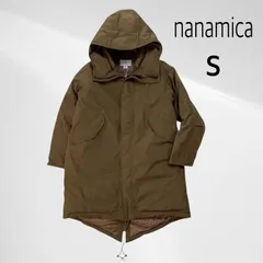 【タグ付き・未使用品】 nanamica GORE-TEX Long Down Coat ナナミカ ゴアテックス ロング ダウン コート サンド カーキブラウン系 S 光電子 フード 防水 透湿