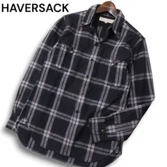 HAVERSACK ハバーサック 秋冬★ 長袖 ワーク チェック ネル シャツ Sz.M メンズ