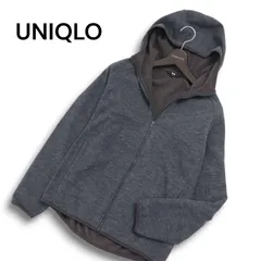 UNIQLO ユニクロ 秋冬★ フルジップ ブロックテック フリース パーカー Sz.M メンズ