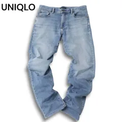 UNIQLO ユニクロ 秋冬 ヒートテック★ USED加工 ウルトラストレッチ スリム フィット デニム パンツ ジーンズ Sz.31 メンズ
