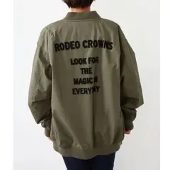 RODEO CROWNS WIDE BOWL EVERYDAY ロデオクラウンズ ワイドボウル ブルゾン MA-1 フライトジャケット 刺繍 ボンバージャケット レディース L 420DSG30-0660