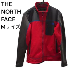 ノースフェイス フリースジャケット レッド×ブラック メンズ Mサイズ 95 ポーラテック素材 防寒着 韓国 古着 アウトドア 春 秋 冬 対応 THE NORTH FACE Polartec Fleece Jacket