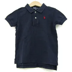 ポロバイラルフローレン ポロシャツ 半袖 コットン ブランド トップス キッズ 男の子用 24Mサイズ ネイビー Polo by Ralph Lauren 【中古】