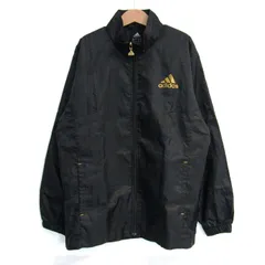 アディダス ブルゾン ジャケット アウター ウィンドブレーカー スポーツウエア キッズ 男の子用 140サイズ ブラック adidas 【中古】
