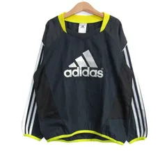 アディダス ピステ ウィンドブレーカー アウター サッカー スポーツウエア キッズ 男の子用 130サイズ 紺×黒 adidas 【中古】