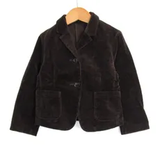 コムサ・デ・モード フィユ テーラードジャケット アウター コーデュロイ キッズ 女の子用 100Aサイズ 茶 COMME CA DU MODE FILLE 【中古】