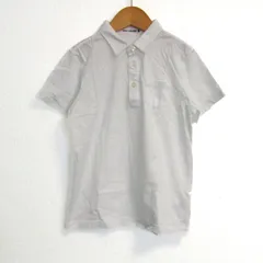 ミキハウス ポロシャツ トップス 半袖 コットン キッズ 男の子用 130サイズ ホワイト MIKIHOUSE 【中古】