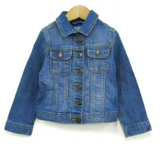 ベビーギャップ デニムジャケット アウター Gジャン キッズ 女の子用 110サイズ ブルー baby GAP 【中古】