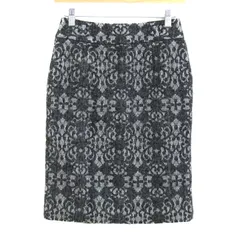 ナラカミーチェ スカート ボトムス タイト レース クリーニング済み レディース Oサイズ 白×黒 NARACAMICIE 【中古】