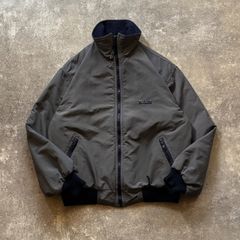 80年代 80s Eddie Bauer エディーバウアー 黒タグ 後染め 黒染め レディース ナイロン フリース ジャケット スミクロ
