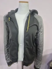 ナイキ ジップアップ フーディー グレー バイカラー