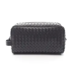 ボッテガヴェネタ BOTTEGA VENETA セカンドバッグ クラッチバッグ イントレチャート 244706V47W11275 ブラック レザー セカンドバッグ メンズ 新品