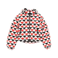 プラダ PRADA ダウンジャケット トライアングルロゴ ナイロン ジャケット レディース 未使用