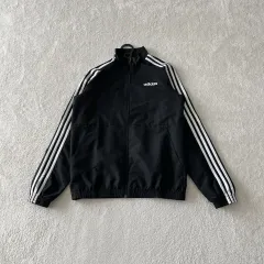 M アディダス ブラック ウィンドブレーカー ジャケット