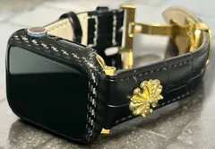 グロスカーボンg★アップルウォッチ バンド レザーベルト 本革 クロコダイル Apple Watch 保護カバー リアルカーボンファイバー ケース 44mm 45mm 46mm 49mm ultra ウルトラ メンズ レディース