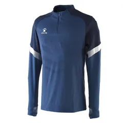 【新品】【Mサイズのみ】KELME(ケルメ)ハーフジッパートレーニングジャケット サッカー・フットサル ウェア 長袖 ロングスリーブ メンズ ユニセックス シーブルー 8061TT1007-421-M